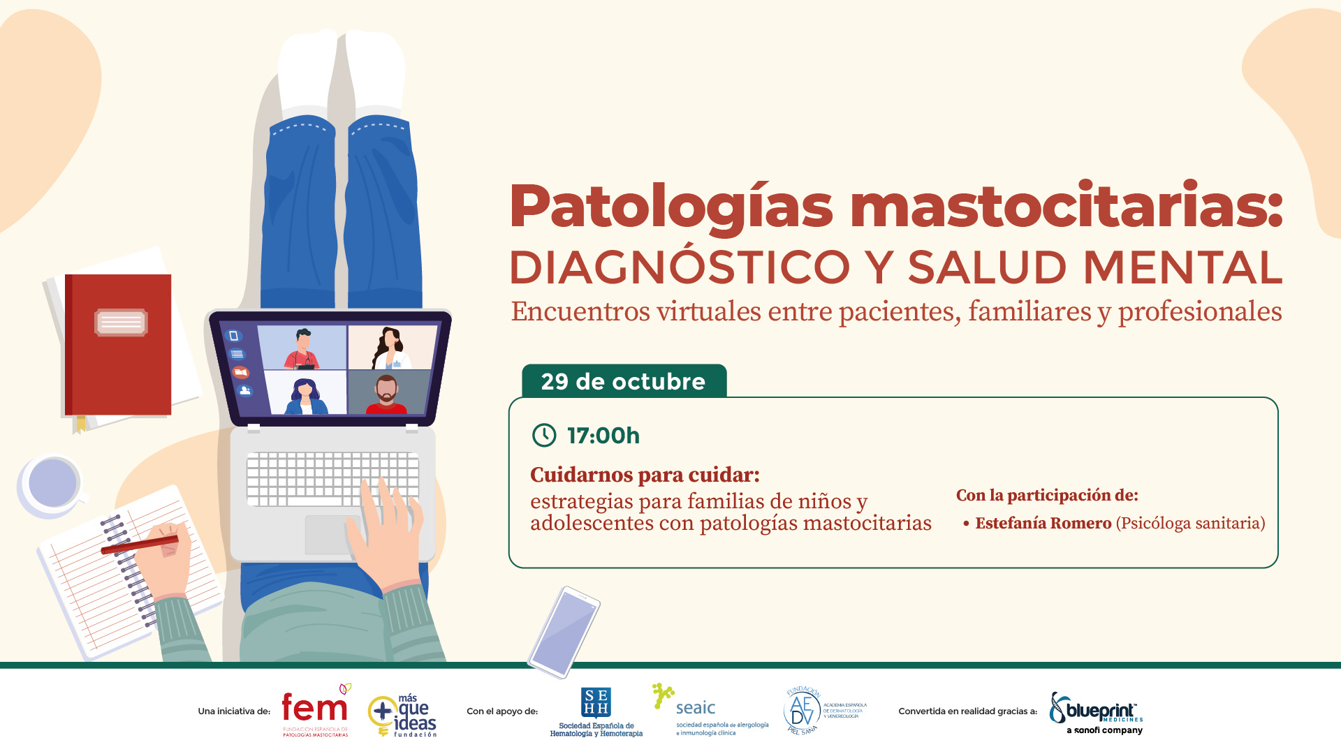 <span>(Webinar patrocinado)</span> <br><b>Cuidarnos para cuidar:</b> estrategias para familias de niños y adolescentes con patologías